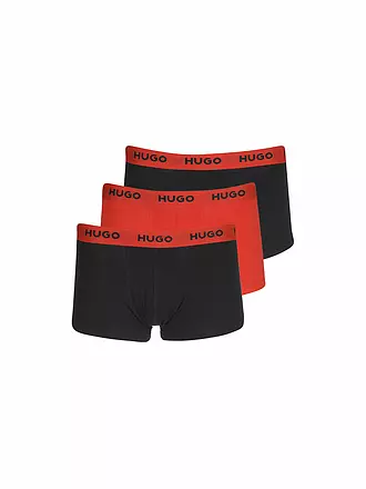 HUGO | Pants lot de 3 noir rouge | schwarz